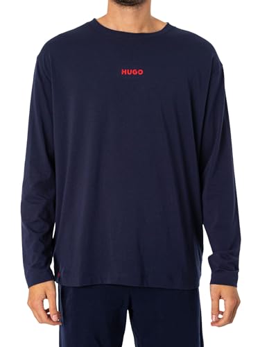 BOSS Linked LS-Shirt Pyjama Longleeve, Dark Blue 405, S para...