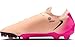 Nike Phantom GX 2 Pro FG Low-Top Soccer Cleats (FJ2563-800, Crimson Tint/Pink Blast/Black) Size 9