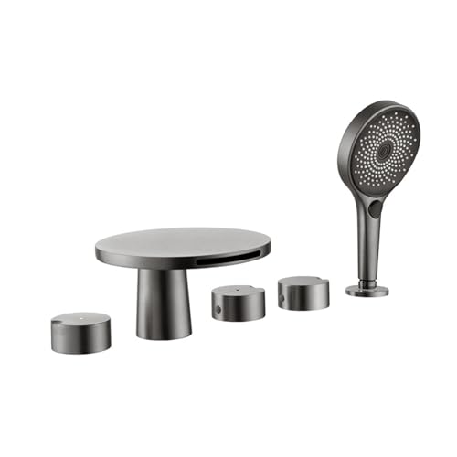 Tap de bain cascade eau chaude et froide robinet de baignoire 5 trous