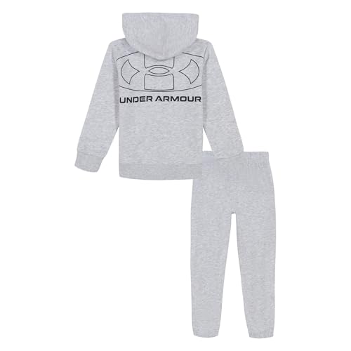 Image of Under Armour Boys' 2-Piece Hoodie Set, Full Zip Sweatshirt and Fleece Pants