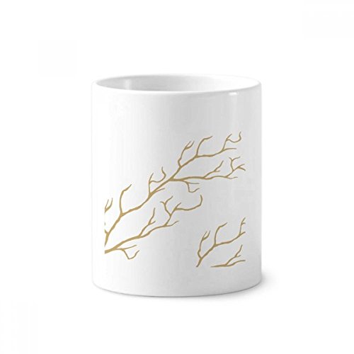 Art Céramique Tasse Blanche Motif Plantes : Le cadeau idéal de 350ml pour bureau et maison