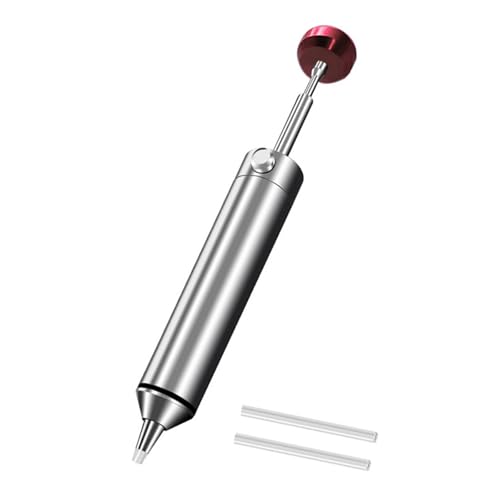Boquilla de silicona de alta temperatura, bomba desoldadora portátil de aluminio con fuerte potencia de succión, herramienta esencial para soldadores profesionales