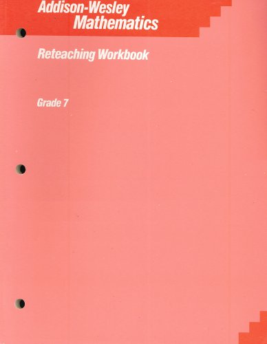 Addison-Wesley Mathematics: Reteaching Workbook... 0201277077 Book Cover