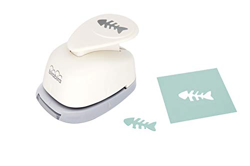 Bira Craft 1 inch Fish Bone Lever Action Craft Punch for Paper Crafting Scrapbooking