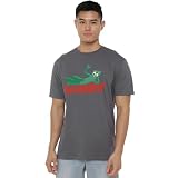 Gumby On Logo - The Gumby Show Adult T-Shirt, Medium Gray