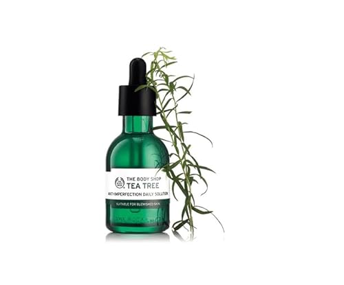 The Body Shop Tea Tree Daily Solution (1x 50ml), Lightweight Face Serum for Blemished Skin, With Tea Tree Oil & Salicylic Acid, Non-Comedogenic Serum for Oily Skin, Face Care for Men & Women