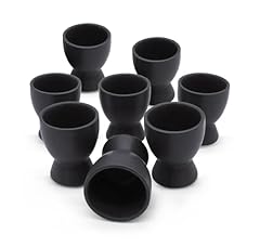 Spetebo Feinkeramik Eierbecher schwarz...