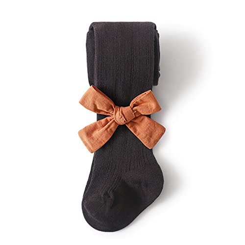 Baby Girls Bow Tights Cable Knit Solid Leggings Winter Warm Stockings for Toddler Girls Cotton Seamless Pantyhose Socks2