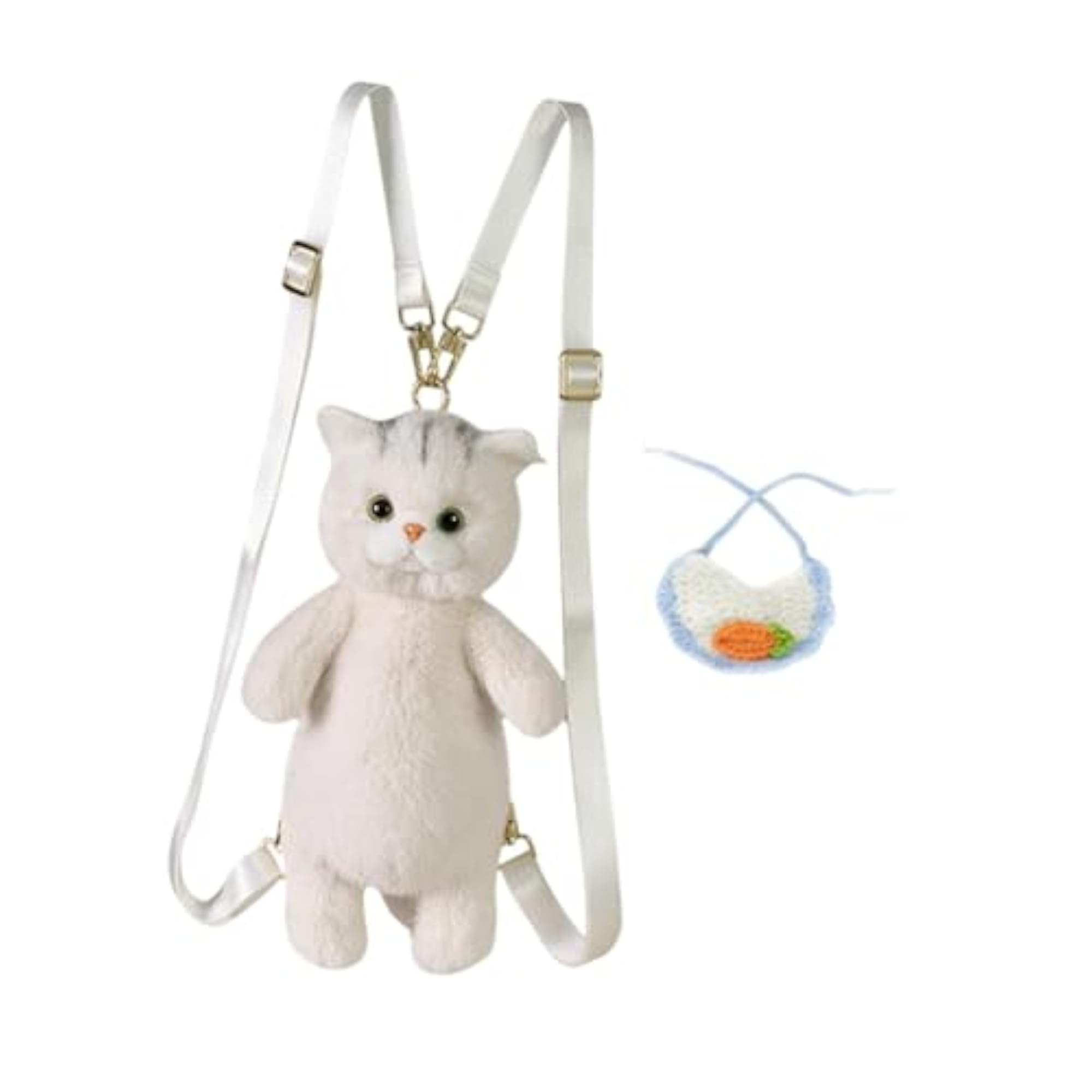 Stuffed Cat Doll Backpack Daypack for Gift