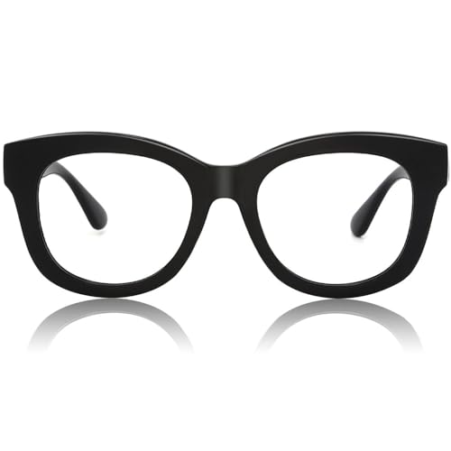 Image of JiSoo Oversized Reading Glasses for Women Men, Stylish Designer Readers Women with Large Frame