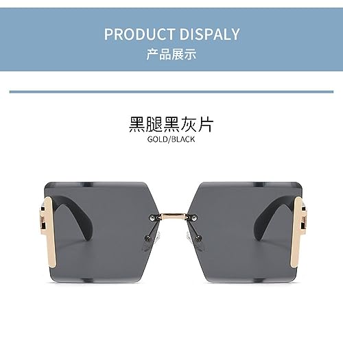 Oversized Sunglasses Women Big Frame Vintage Sun Glasses Men Shades Retro Gradient Visor Zonnebril Dames3