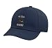 This Grandpa Rocks Humorous Rocking Chair Father's Day Adjustable Printed Baseball Hat, Navy Blue
