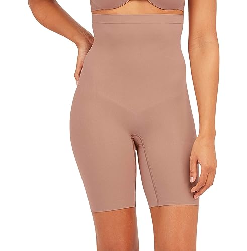Spanx Shapewear For Women Tummy Control High-Waisted Power Short Cafe Au Lait 1X One Size #TOP1