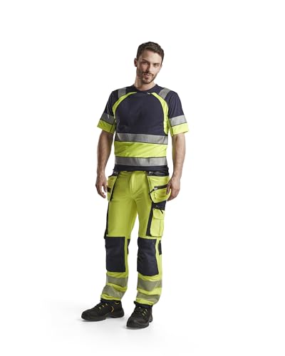 Camiseta alta visibilidad Blaklader marina 6XL para obras y construcción