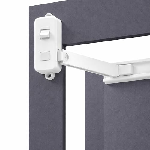 Verrou de sécurité pour Enfants, 1 pièce, en Blanc, loquet pour fenêtres à Ouverture vers l'intérieur ou l’extérieur, Cadres en Bois, métal, UPVC, Cadres de 3,5 cm de Large, serrures de Protection