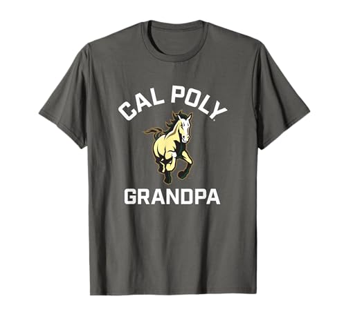 Cal Poly Mustangs Arched Grandpa T-Shirt