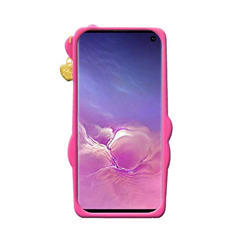 Image of Unirock Hello Kitty Back Case Cover for Asus Zenfone Max Pro M1| 3D Cute Hello Kitty Case |Soft Silicone Rubber Back Cover with Pendant Kitty Cover for Asus Zenfone Max Pro M1 (Pink)