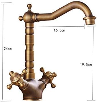 Robinet mitigeur de lavabo économie d'eau chaude et froide double commande