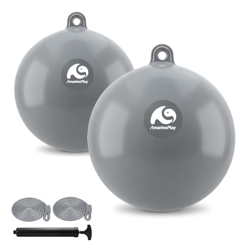 Large Boat Fenders for Docking,25Inch Inflatable Boat Bumper Round Ball
