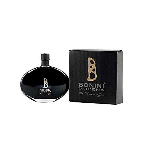 BONINI BLACK RISERVA 50 Years Condiment, Premium Aged Artisan Condiment, Handcrafted in Italy, Gourmet Condiment, The Condiment of the great Chefs, All natural, Gluten Free (1.35 oz, 40ml)