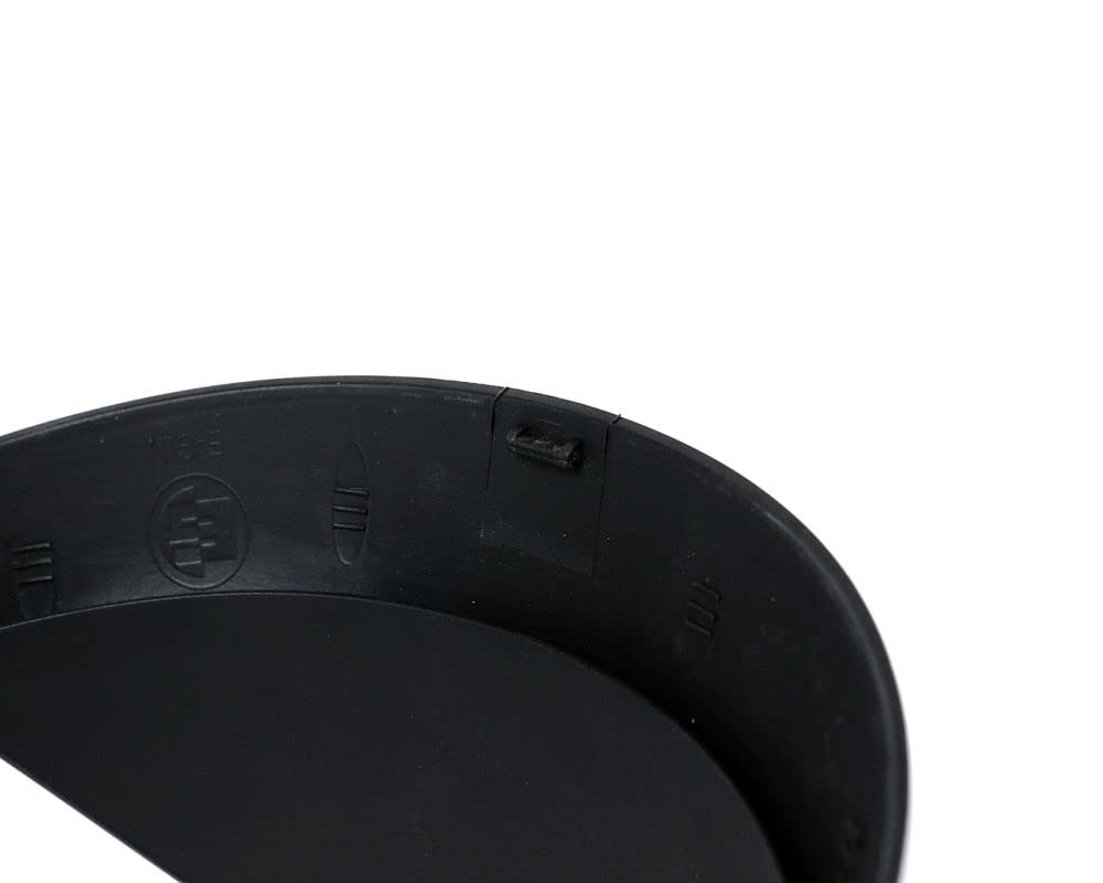 MOTO NOSTRA Scheinwerferzierring mit Schirm schwarz matt kompatibel für Vespa GTS 300 HPE, GTS 125 IGET ab Bj. 2019