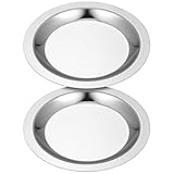 SHINEOFI Edelstahl Weinuntersetzer Rund 2 Stück mit Anti Rutsch Funktion Hitzebeständig Vielseitig für Weinflaschen Tassen im Haushalt Hotel und Café