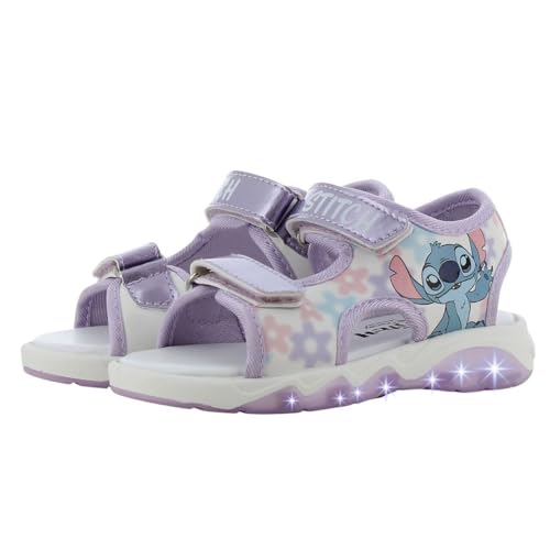 Leomil Lilo & Stitch Sandales Fille Girl Sandale 27, Chaussures d'été pour enfants, Violet