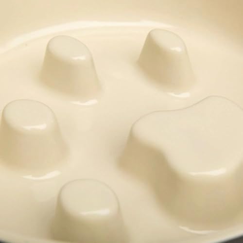 Scruffs Icon Slow Feeder Cream Pet Bowl 20cm CREAM - Image 6
