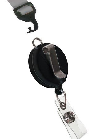 Id Avenue Lanyards For Women 19" Ribbon Lanyard Id Holder With Badge Reels Retractable For Nurses Office Workers Teachers Students Breakaway Lanyards For Id Badges (Ebony And Ivory) #TOP5