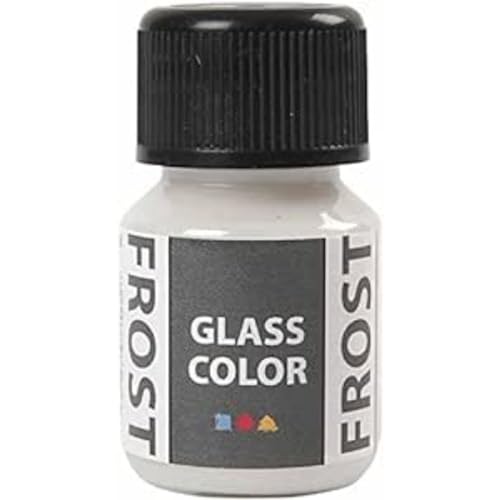 Creativ Company Peinture pour verre givré Blanc 35 ml