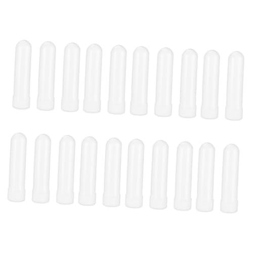GLEAVI 20 Peças Snorkel Em Branco Nasal Portátil Mechas Nasais Vazias Recarregáveis ​​Óleos Essencia