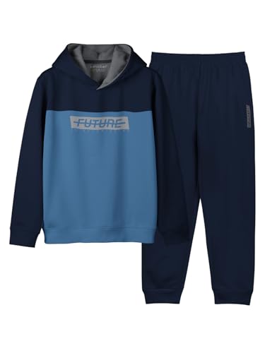 Image of HELLCAT Printed Cotton Blend Full sleeve Hoodie T-shirt Jogger Trackpant Clothing Set for Boys