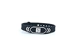 NFC Bracelet for Contact Information, Exhibition, Sport, 924 Byte (NTAG 216), Waterproof, Black, Adjustable