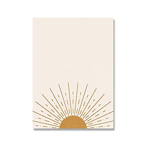 Affiche Soleil Boho et Peinture Abstraite 50x60 cm pour Salon - 4