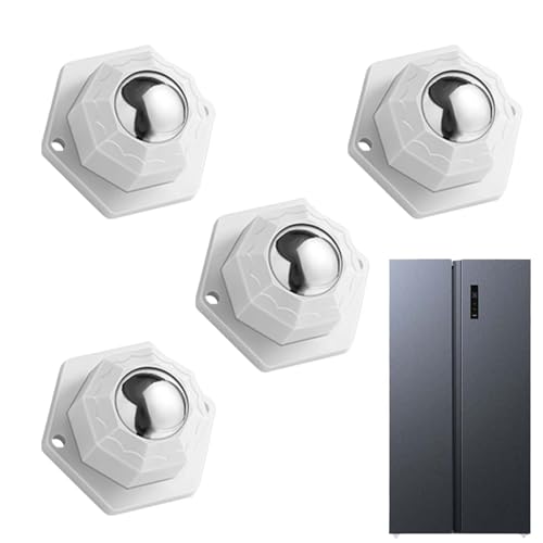 TREABEAR 4Pcs rotella per Mobili, Spostamento Elettrodomestici, ruota Girevole a 360°, mobile