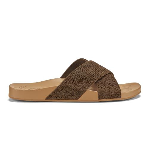 Image of OluKai Kipe'a Olu Women's Slide Sandal, Premium Leather