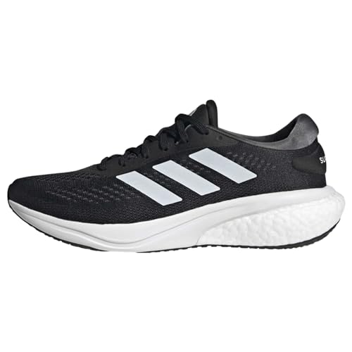 adidas Supernova 2 Running Shoes, Zapatillas para Correr Hombre, Core Black/Cloud White/Grey Six, 38 2/3 EU