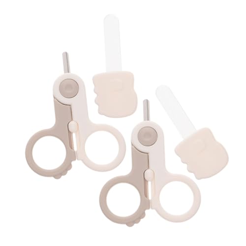 VICASKY Nail Safety Scissor for Newborn Baby Fingernail Safety Scissor Set Infant Nail Grooming Kit Toddler Nail Trimmer File