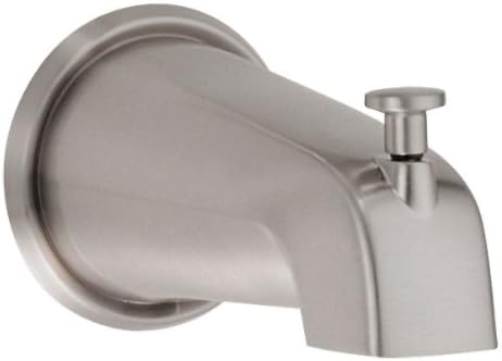 Danze D606425BN 8-Inch Wall Mount Tub Spout with Diverter, Brushed Nickel