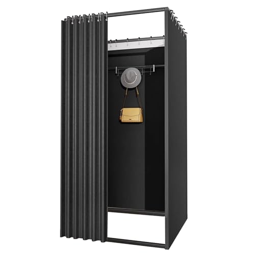 Cabine d'essayage compacte pour gagner de la place dans un petit magasin de vêtements de bureau