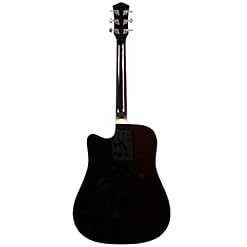 Fazley W40-BK guitare acoustique folk noire - Les Beatles, Paul McCartney, John Lennon, RIngo Starr, George Harrison Fazley W40-BK guitare acoustique folk noire – Image 3
