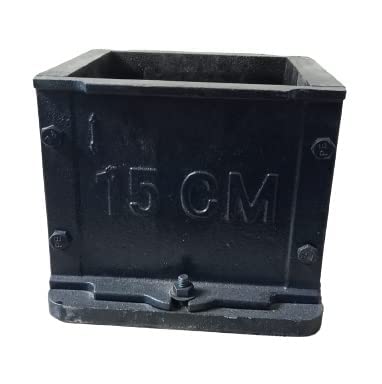 Cast Iron Concrete Cube Mould – 150mm Size, Non-ISI, Oiled Surface, Long Life, Heavily Packed for Safe Transport (7 Kg, Regular) by UK Survey INST-image-15