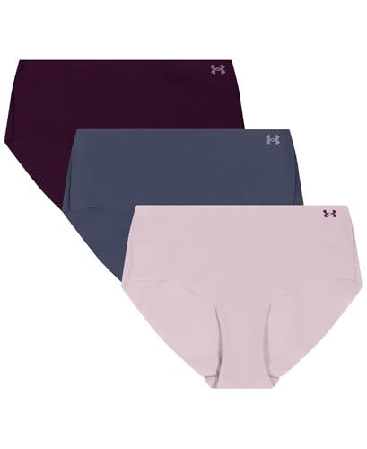 Image of Under Armour Women's 3-pack Pure Stretch No Show Hipster Underwear, All-day Comfort & Ultra-soft Fit
