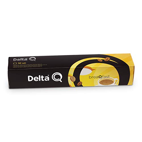 CAJA DE 10 CÁPSULAS DE CAFÉ DELTA BREAQFAST - DULZURA E INTENSIDAD IDEAL - COMPATIBLES CON CAFETERAS DELTA