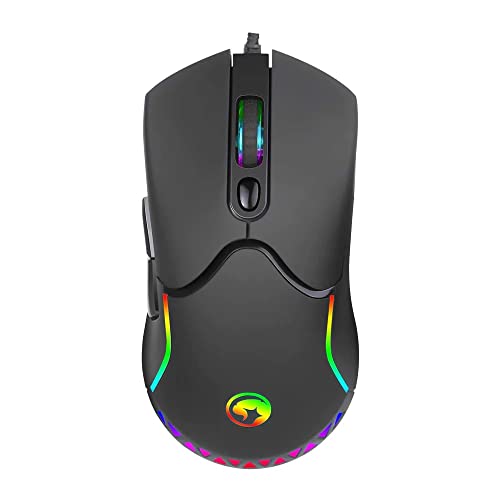 MARVO M359 800-3200 DPI Wired Gaming Mouse with RGB Lighting, Black