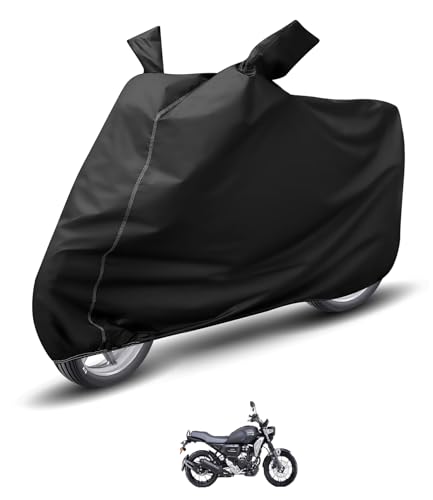 Image of Auto Hub Waterproof Bike Cover Compatible with Yamaha Fzx Dustproof, UV Protection Two Wheeler Bike Fzx Cover - Black