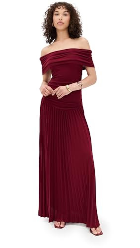 Lioness Women's Field of Dreams Maxi Dress, Burgundy, Purple, Red,