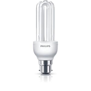 Philips Economy Compact Stick Light Bulb (B22 Bayonet Cap), 18 W – Fluorescent