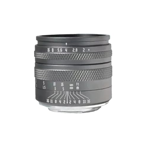 �݊���Sony E FX L M43 Z Canon RF �}�E���g �t���t���[�� 50mm F2 ����a�}�j���A�������Y�ƌ݊�������A�|�[�g���[�g�ʐ^�p(50mm F2.0 gray,M4/3)