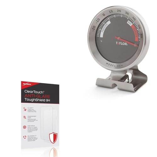 BoxWave Screen Protector Compatible With Taylor 554 PRO Refrigerator/Freezer Thermometer - ClearTouch Anti-Glare ToughShield 9H (2-Pack), Anti-Glare 9H Tough Flexible Film Screen Protector